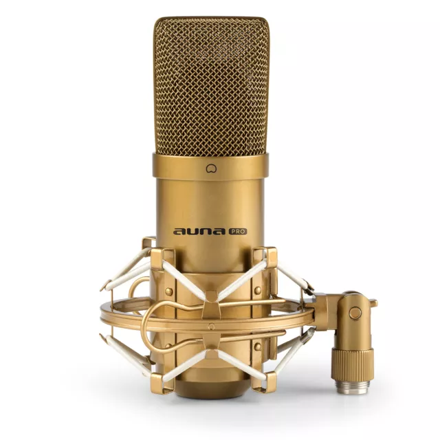 USB Kondensator-Mikrofon Niere Studio Kondensatormikrofon Microphone gold