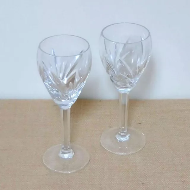 WATERFORD CRISTAL Pair Wine Glasses Drinkware Glassware New with Box