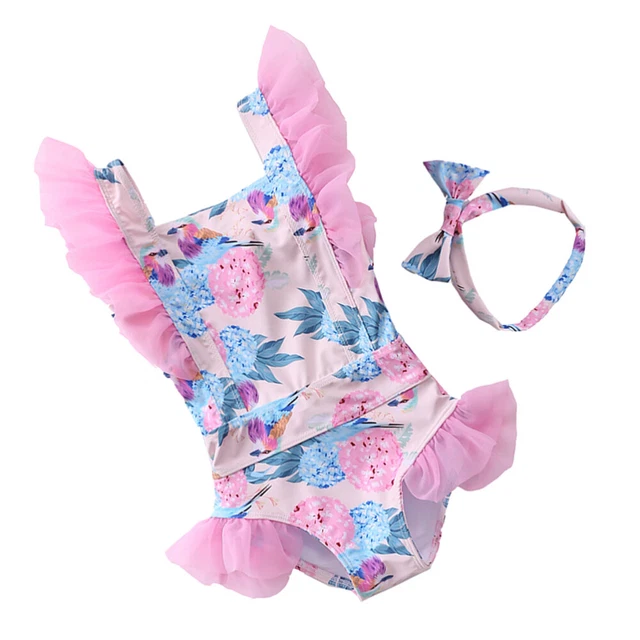 Neonato neonato neonato bambina bambina costume da bagno bikini nuoto
