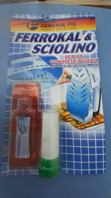 2X SCIOLINO STICK PULIZIA FERRO DA STIRO PIASTRA LEVA MACCHIE EUR