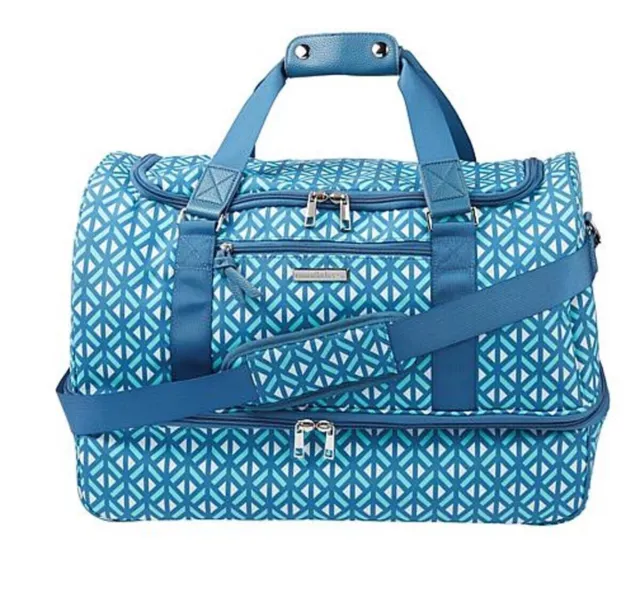 Samantha Brown Luggage To-Go Zipper Compartment Weekender - Seaside