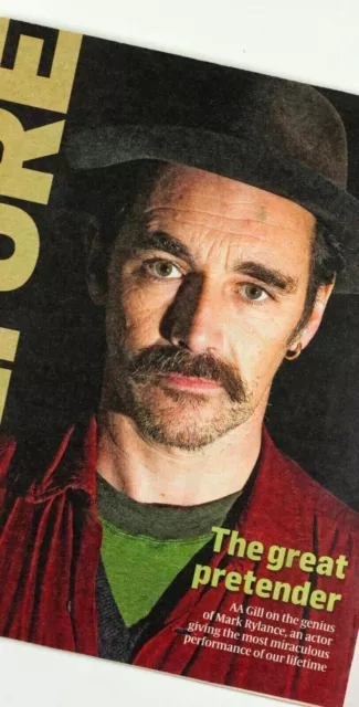 Mark Rylance von AA Gill THE SUNDAY TIMES CULTURE MAGAZINE britischer britischer Schauspieler SELTEN