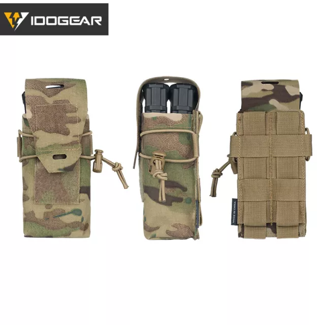 IDOGEAR Tactical Double 5.56 Mag Pouch MOLLE Magazine Pouch Mag Carrier Military 2