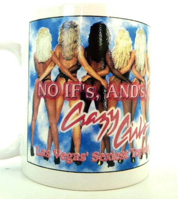 Vintage Rare Crazy Girls Coffee Tea Mug Cup Las Vegas Riviera Hotel & Casino EUC
