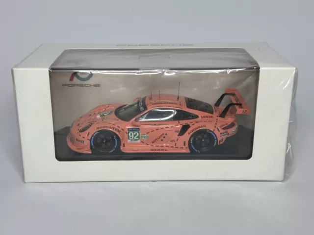 Neu OVP Porsche 911 RSR #92 Pink Pig 24h Le Mans 2018 Spark dealer 1:43