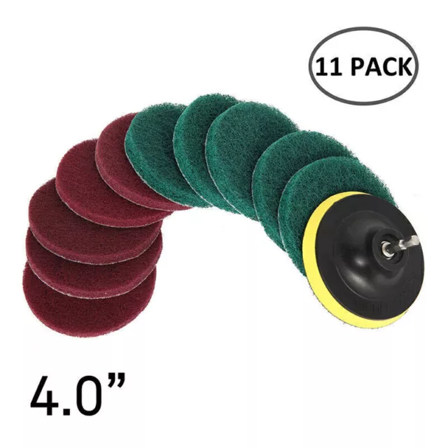 11PCS Electric Drill Brush Nylon Cleaning Electric Drill Brush Polishing Pad