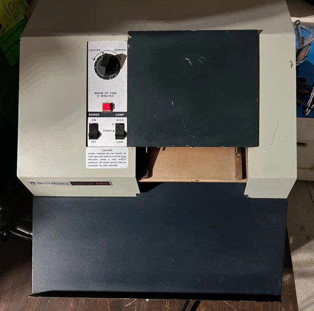 Bell Howell Diazo Microfiche / Jacket Exposure Printer Duplicator 