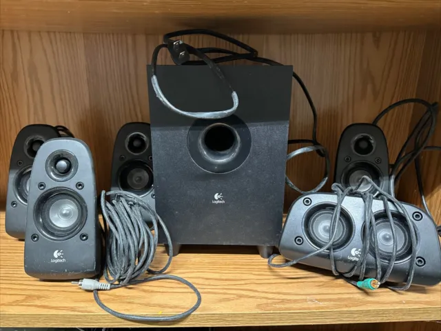 Logitech Z506 Surround Sound Computer Home Theater Speaker System