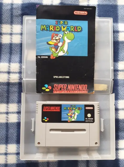 Super Mario World Super Nintendo SNES  Modul mit Anleitung Super Zustand