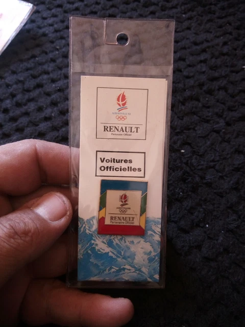 Pin's Rare Olympique - Jeux Albertville 92 - Presse Radio TV SFP (Modèle ~17mm)