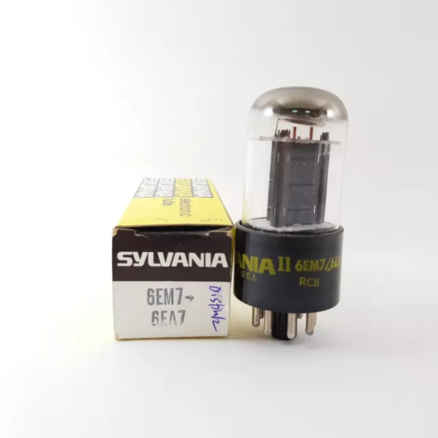 1 X 6Em7 / 6Ea7 Sylvania Tube. Nos/Nib. Rcb44