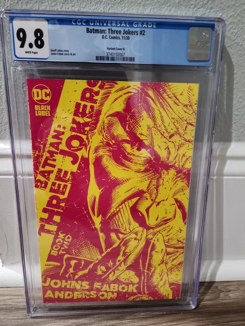 Batman Three Jokers #2 1:25 Variant Cover B 2020 DC Comics CGC 9.8