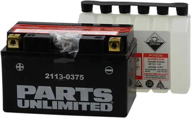 2006-2015 for Yamaha YZF-R6 PARTS UNLIMITED AGM Battery YTZ10S-BS