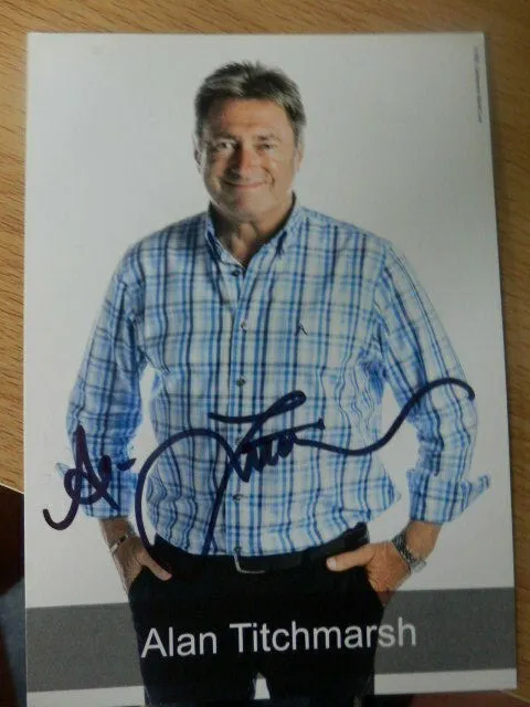 Alan  Titchmarsh  -  Tv  Presenter   -  Autographed  Photo