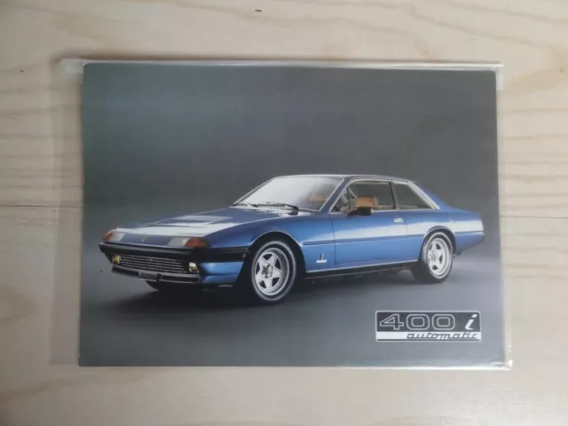 CATALOGUE ORIGINAL FERRARI 400i n°246/82 édition 3M/9/82 TRES BON ETAT