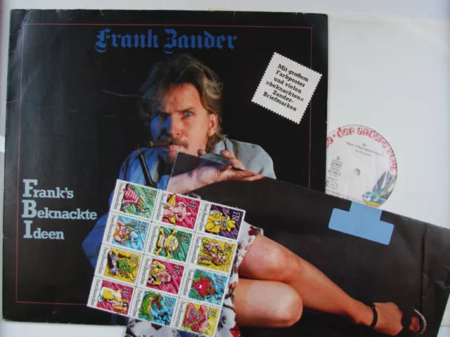 Frank Zander FBI - Frank's Beknackte Ideen GER LP 1977 FOC + Poster + Stamps!