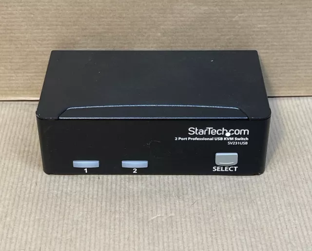 StarTech.com 2 Port Professional USB KVM With Cables SV231USBGB (NO PSU) - Ref