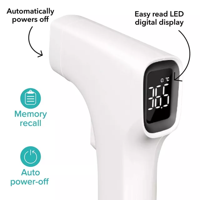 Dr. Talbot's Fieberthermometer für Stirn Ohr Körper Berührungslose mit LED 3