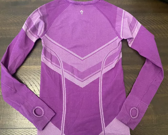 Ivivva By Lululemon Sz 8 Girls Top Purple Long Sleeves Excellent Condition