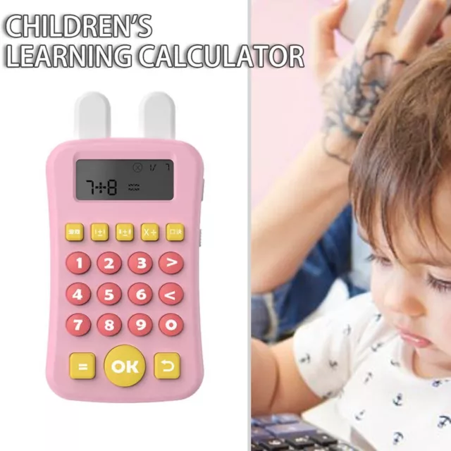 Mute USB Rechargeable Electronic Math Games Calculator Toy for Kids Gift ~a 3