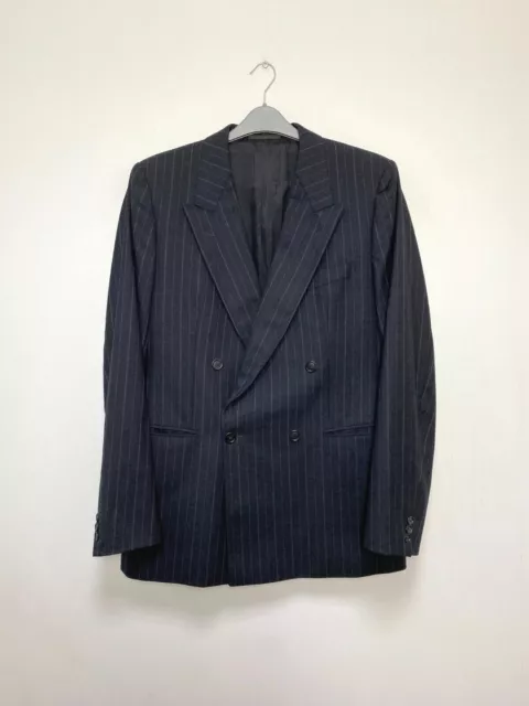 Vintage! Hugo Boss Men's Double Breasted Wool Blazer Jacket Size EU50 UK40