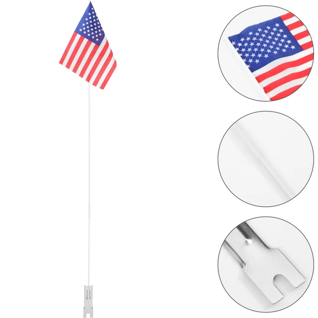 BIKE VISIBILITY FLAGS Pole Cycle Bicycle Flagpole Festival Water Proof