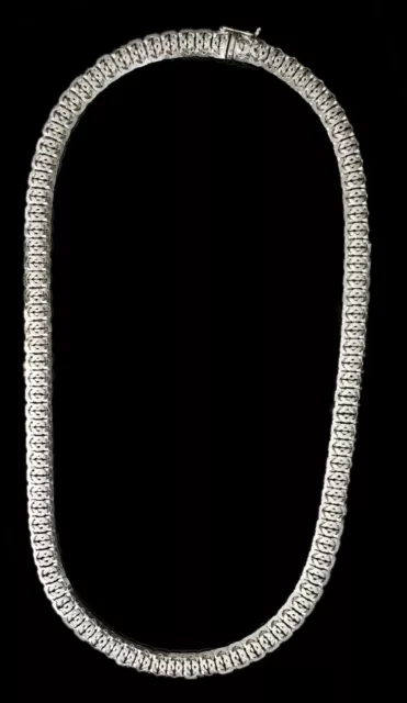 835 Cadena de Plata, Collar con Patrón, Aprox. 45CM