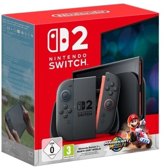 NINTENDO SWITCH 2 Mario Kart World Bundle - 19% MwSt - NEU - SOFORT ...