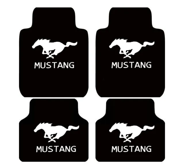 4Pcs For Ford Mustang Car Floor Mats Luxury Universal Fit Auto Floor Carpets