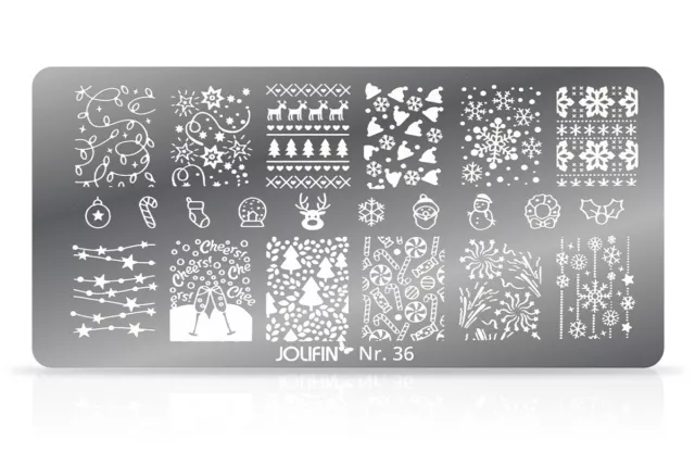 Jolifin Stamping-Schablone Xmas Nr. 36 #P33