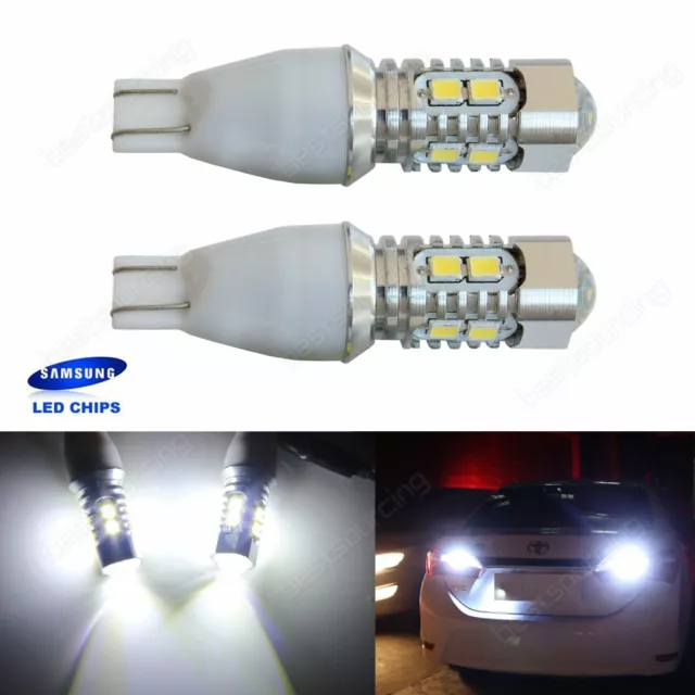 2 Stk T15 W16W 955 921 Rückfahrlicht Rücklicht Birne 10W Lampe Weiß nicht canbus