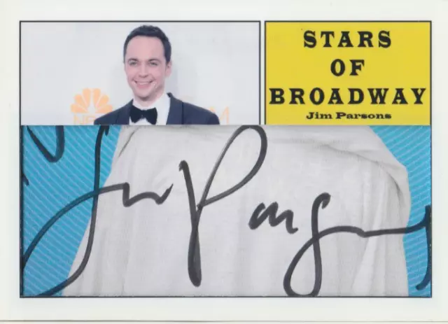 Jim Parsons authentic signed custom cut autographed trading card 1 of 1 COA