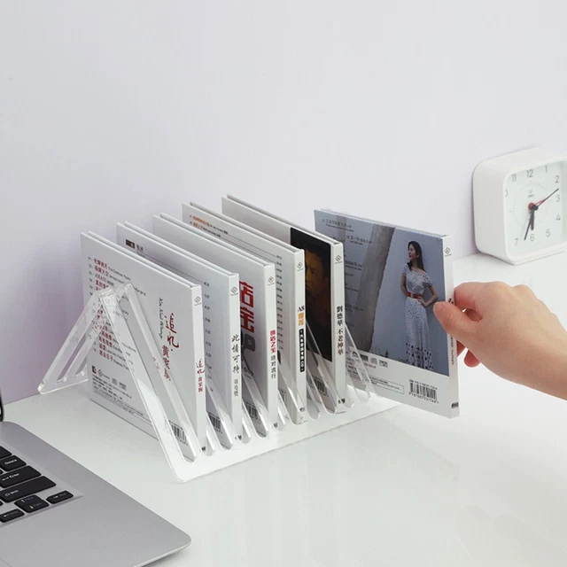 Organizzatore libro ad ispessimento triangolo organizzatore file CD rack di archiviazione rack rack di registrazione