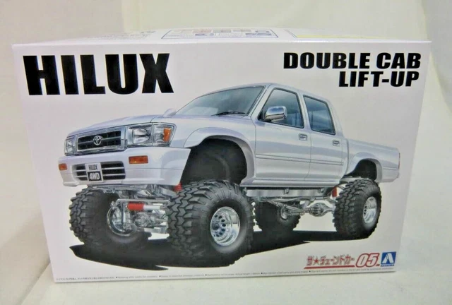 Kit Modèle Plastique Aoshima No.20 – Toyota Hilux LN107 Double Cab 4WD – Échelle 1:24 – Neuf Du Japon