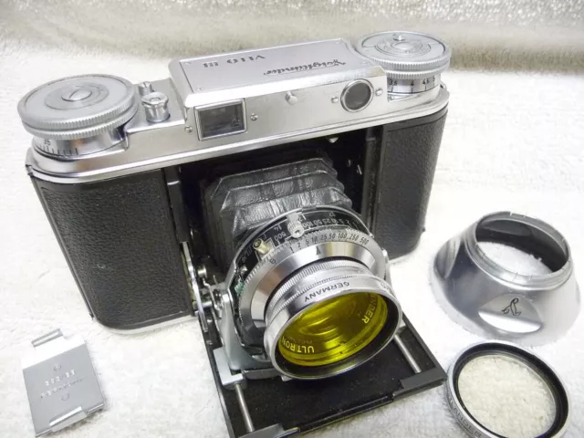 RARE Voigtlander VITO III 35mm Rangefinder FILM Camera KIT w/4 Accessories,Cases