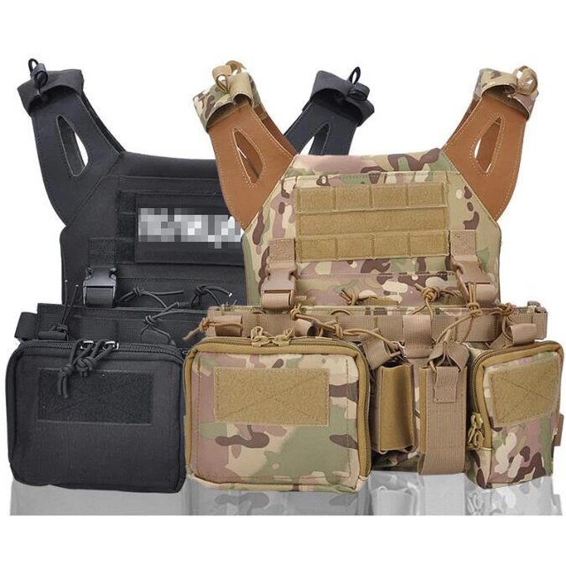 TACTICAL MOLLE VEST Backpack Military Airsoft Combat Assault Plate Holder Gear EUR 62,80