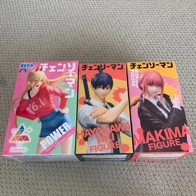 CHAINSAW MAN POWER Makima Aki Hayakawa Figure set of 3 TAITO SEGA Prize