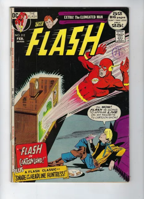 The Flash # 212 DC Comics 52 Pages Feb 1972 FN