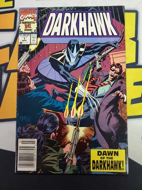 Darkhawk #1 (Newsstand) - 1st Appearance Chris Powell - Marvel Comics 1991