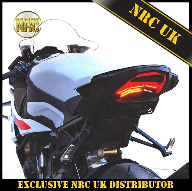 Motodynamic Tidy Tail Fender Eliminator Kit W/ LED Plate Light For Kawasaki Z125 Pro 2017-2025