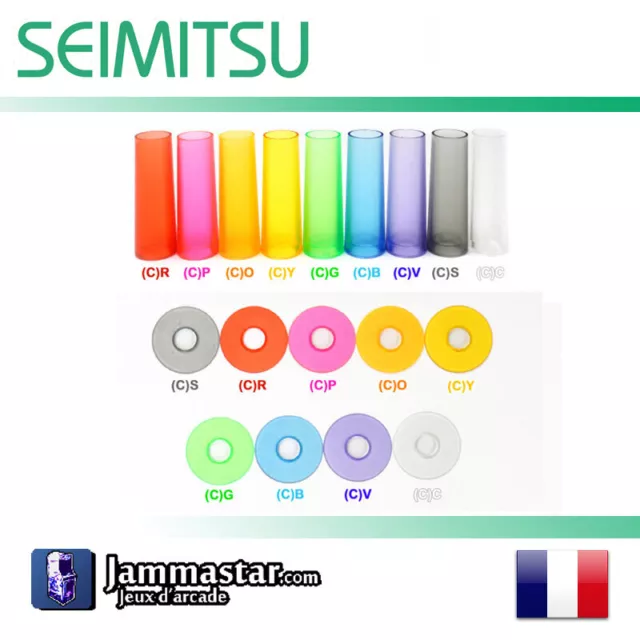 Seimitsu Translucent Dustwasher & Shaft Cover - Couvre Tige Protection Joystick