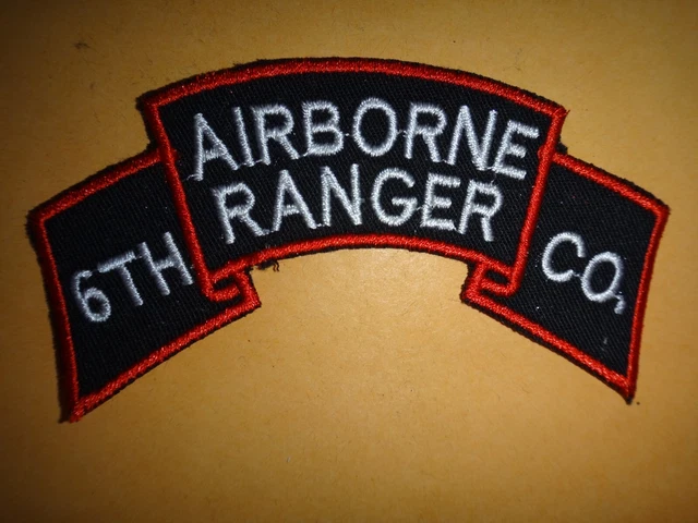 US ARMY PERGAMENA Toppa 6th Ranger Fanteria Company (Airborne) Circa ...