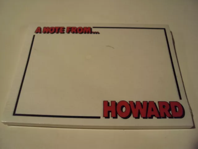 Vintage Post it notes Personalized 1989 Made in USA "Howard" Sealed NOS