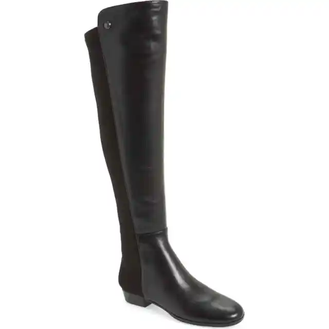 Vince Camuto Women Over the Knee Riding Boots Karita Size US 5.5M Black Leather