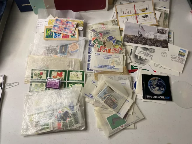 Huge Stamp Collection Lot Binder USA International Vintage + More