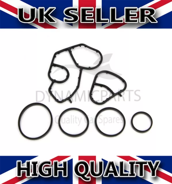 Oil Cooler O Ring Gasket Set For Peugeot Citroen 1.4 1.6 Hdi 1104.36 1103.S0