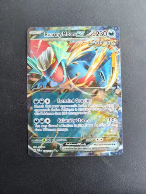 Pokémon TCG Roaring Moon ex Paradox Rift 124/182 Holo Double Rare