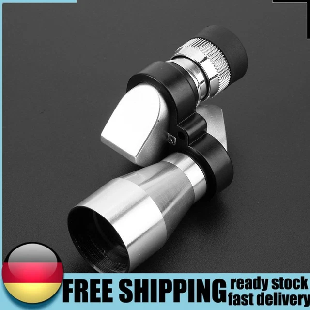 8x20 Mini Corner Binoculars HD Pocket Monocular Outdoor Telescope (Silver) DE