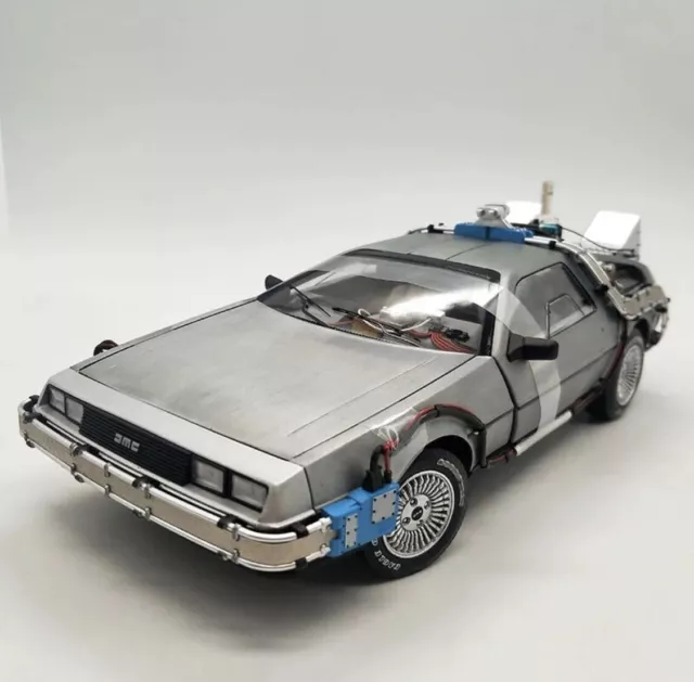 1:18 DeLorean DMC-12 Diecast Model Car Part 3 Time Machine Back To The Future