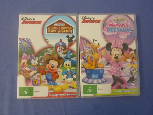 DISNEY JUNIOR MICKEY Mouse Clubhouse Minnie's Pet Salon + Have a Farm ...